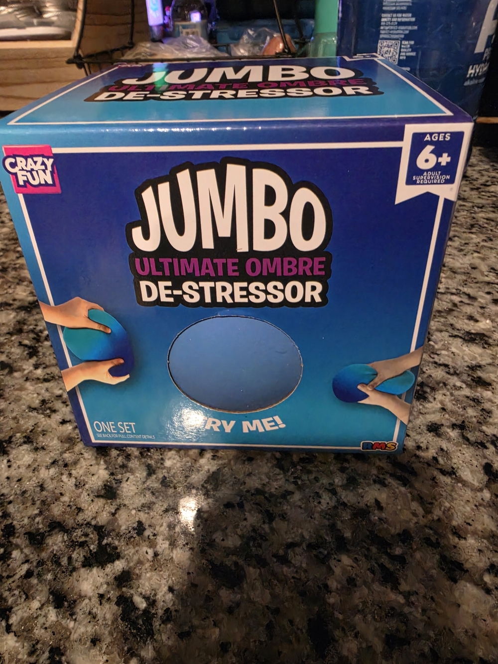 RMS Jumbo Ultimate Ombre De-Stressor Stress Ball - Blue